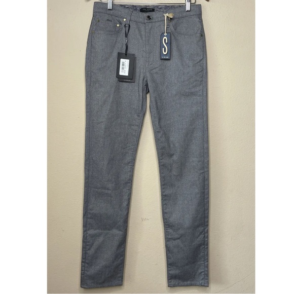 Ted Baker London. Ted Baker Slim Twill Design Trouser. 12-DARK BLUE. Size: 28R - Picture 1 of 7